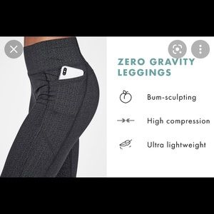 Sweaty Betty Zero Gravity glitter tight. Small. Black.